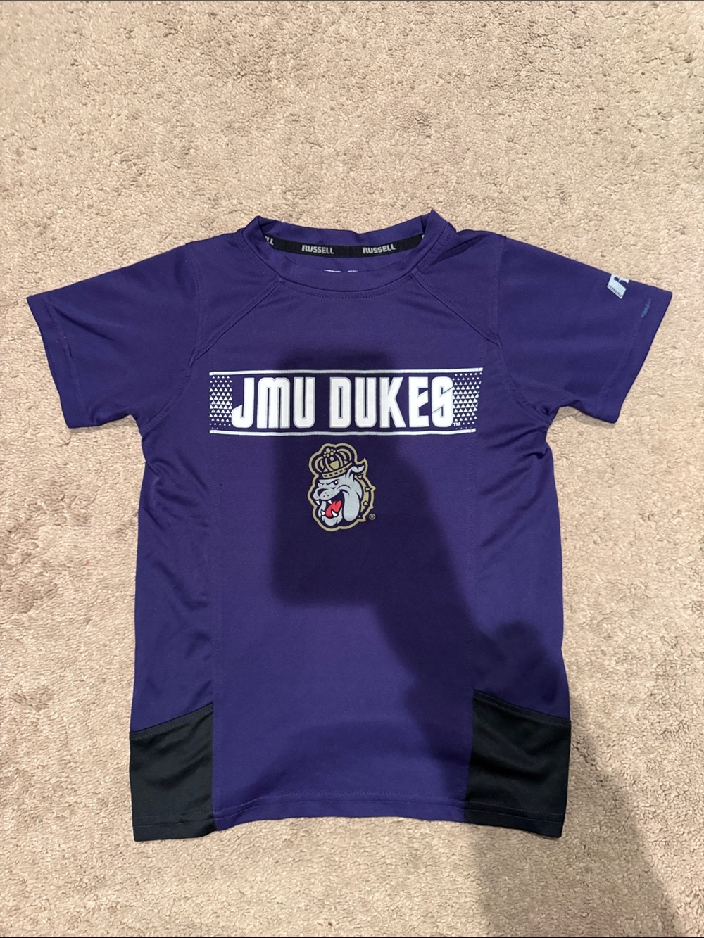 Russell Athletic Purple JMU Dukes Boys Short Sleeve Tee